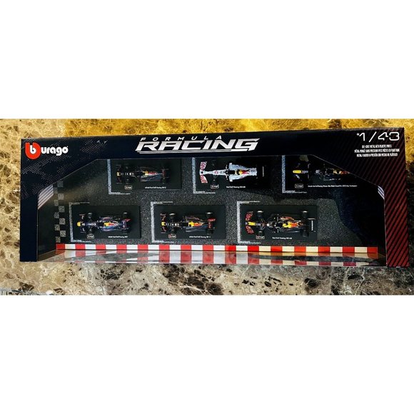 RARE Oracle Red Bull Racing Formula 1 F1 1:43 Scale Die Cast Metal 6 PACK - Picture 15 of 16